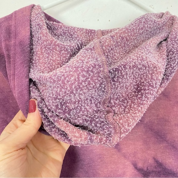 Hand Painted Floral Mandala Hoodie Womens Small Sweatshirt Pullover Pink Pocket - Picture 7 of 14